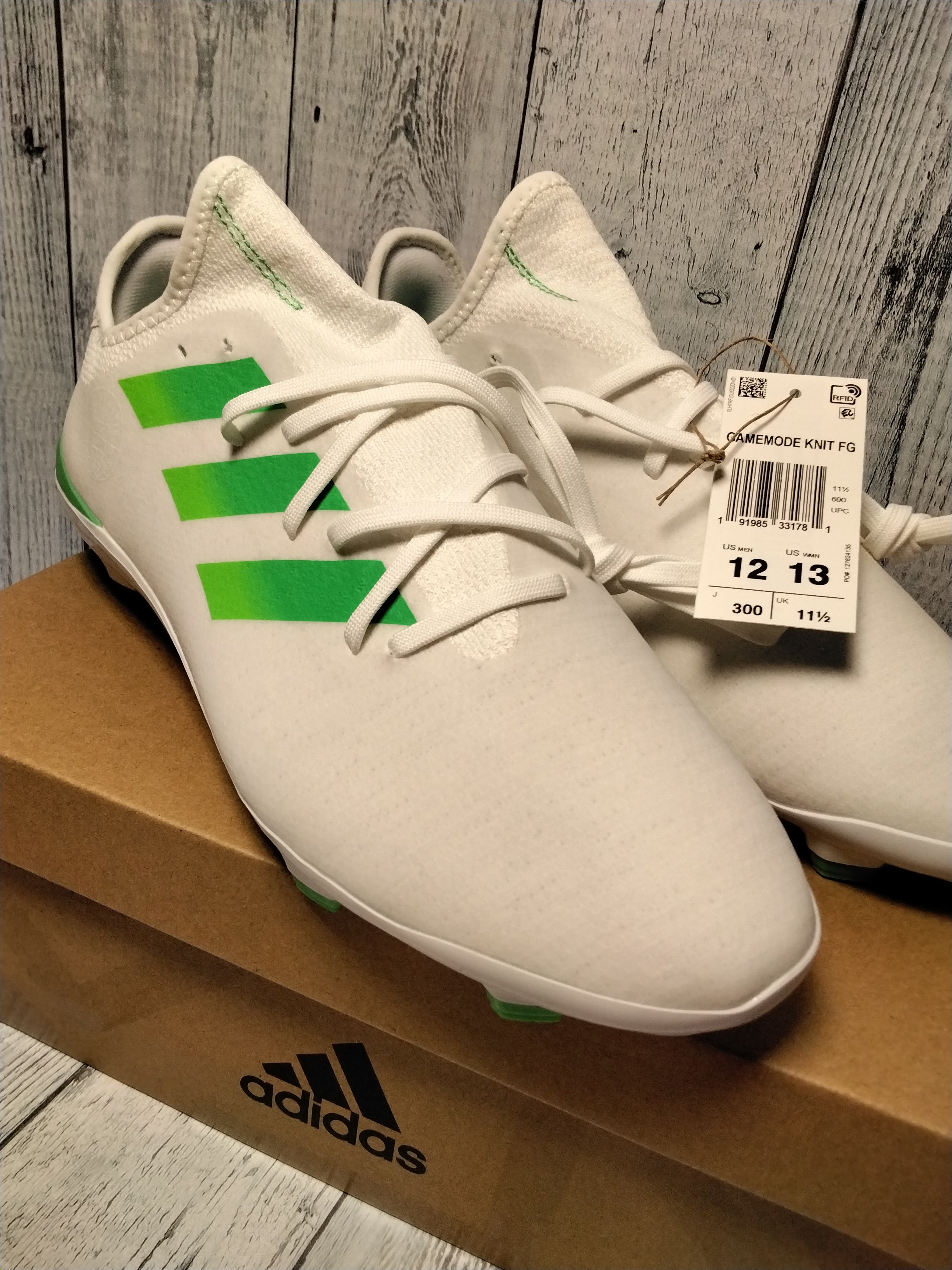 adidas Unisex-Adult Gamemode Tex Firm Ground Soccer Shoe, Sz 12M/13W *NEW* (7783303643374)